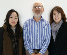 With department chair Yuhyung Shin and my teaching assistant Soo Yeon Kang