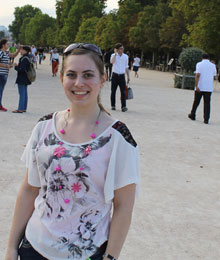 Britton at the Tuileries in Paris before starting her Grenoble semester. She is a junior majoring in business and organizations and accounting and minoring in French.She is a graduate of Saginaw Valley Lutheran High School.