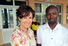 Kirsch meeting with a Ghanaian physician