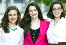 Kirsch (left) with SISU co-founders Carolyn Yanna and Gillian Henker