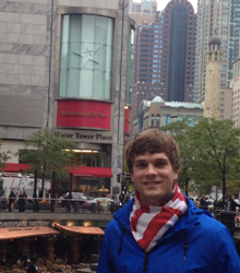 Gerry Battersby, '14, experienced a semester of off-campus study at the Newberry Library in Chicago.