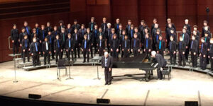 A choir performing.