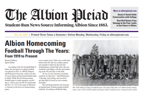 The front page of the Pleiad.