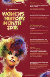 Women's History Month poster.