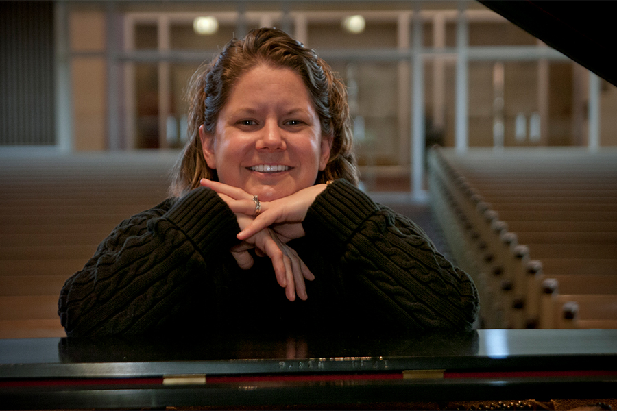 Dr. Lia Jensen-Abbott, associate professor of music, Albion College