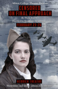 Official poster for Censored On Final Approach featuring a woman with planes behind her