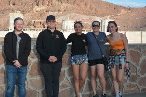 Left to right: Devon Funk, Quin O'Keefe, Grace Cholette, Grace Hoffman, Maddy Peterson