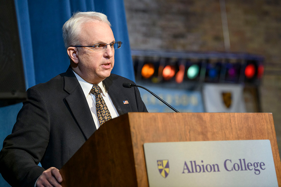 Joe Calvaruso, interim president, Albion College