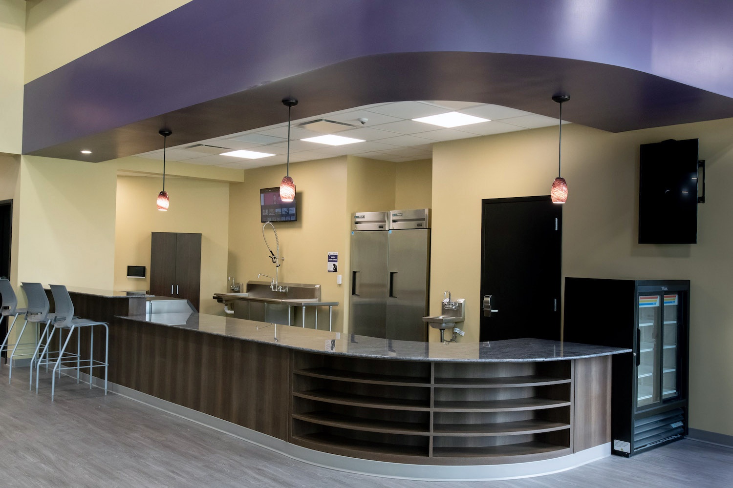 The smoothie bar inside the wellness center