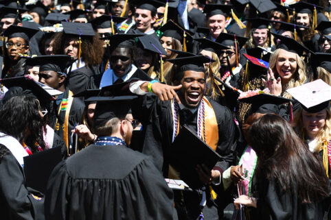 Albion College Class of 2022 celebrates at Commencement.