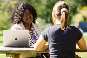 Dr. Betty Okwako-Riekkola, assistant professor of education, Albion College