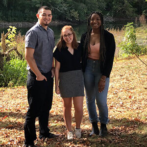 Marco Colmenares, Caitlin Cummings and Morgan Armstrong (left to right)