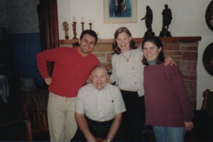 Roy Umana (left) with Hal, Missy and Trudy Wyss during the 1990s.