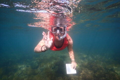 Allyson swimming in Costa Rica