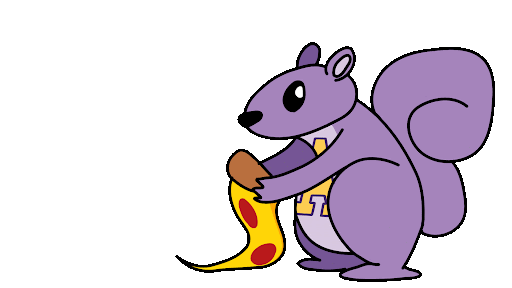 Britonio eating pizza